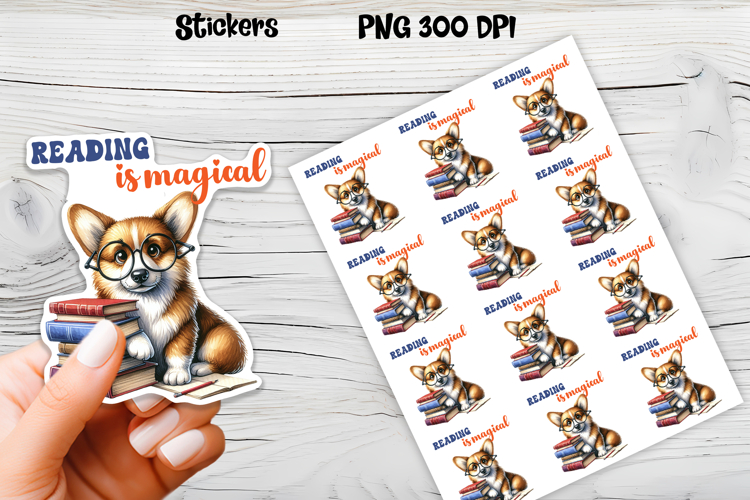 Funny dog stickers printable | Printable dog book stickers