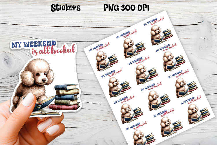 Funny dog stickers printable | Printable dog book stickers
