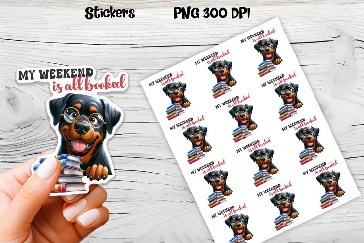 Funny dog stickers printable | Printable dog book stickers