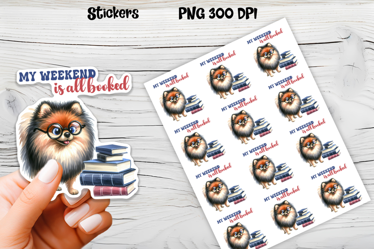 Funny dog stickers printable | Printable dog book stickers