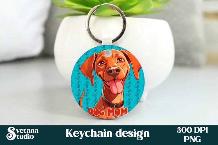 Funny dog keychain sublimation | Animal keyring PNG