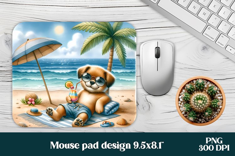 Cute dog mouse pad | Animal mouse pad | Mousepad PNG