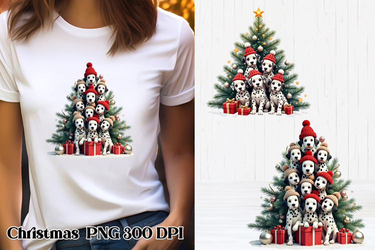 Christmas dog clipart PNG | Christmas animal sublimation