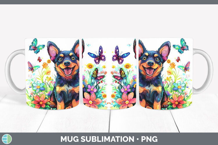 GorgeousDogs 01 Adorable Mug Wrap design.