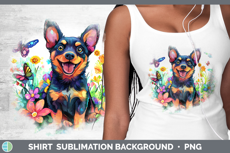 Dogs 01 Adorable Australian Kelpie Shirt Sublimation Backgro