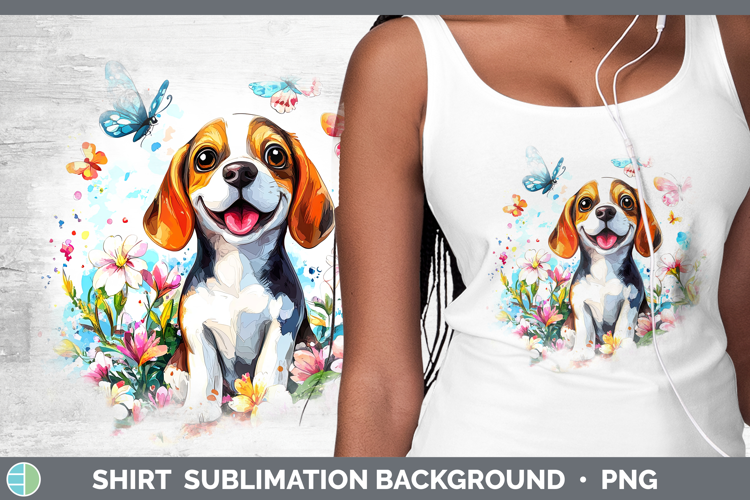 Dogs 01 Adorable Beagle Shirt Sublimation Background Designs