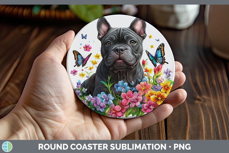 Dogs 01 Adorable Cane Corso Round Coaster Sublimation Coaste