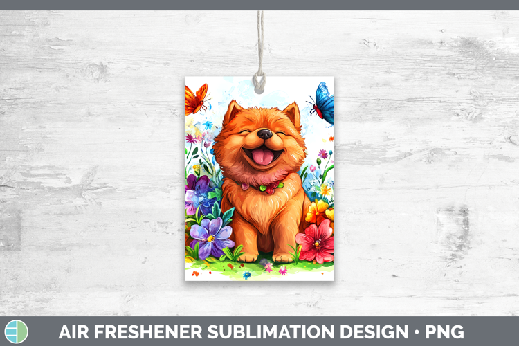 Dogs 01 Adorable Chow Chow Air Freshener Sublimation Car Fre