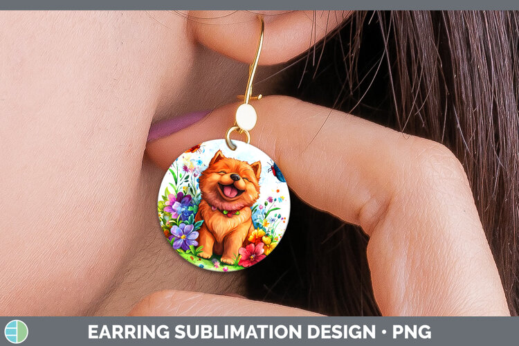 GorgeousDogs 01 Adorable Round Earrings design.