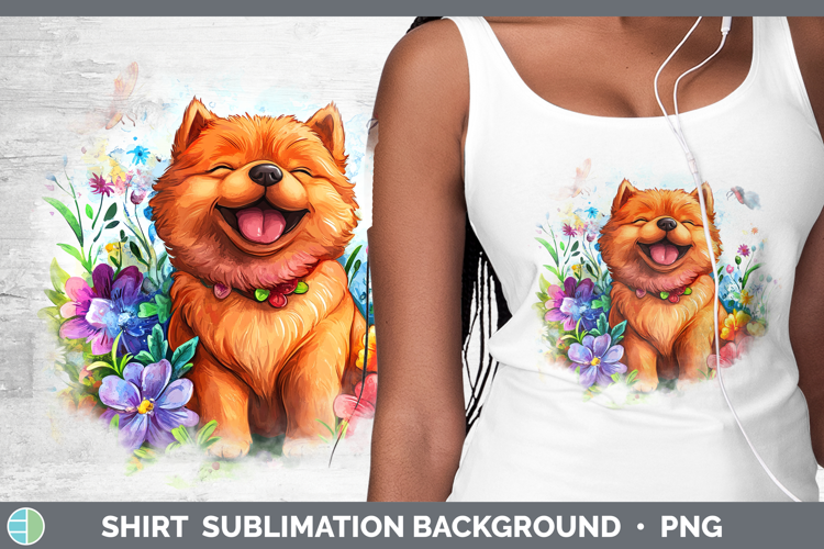 Dogs 01 Adorable Chow Chow Shirt Sublimation Background Desi