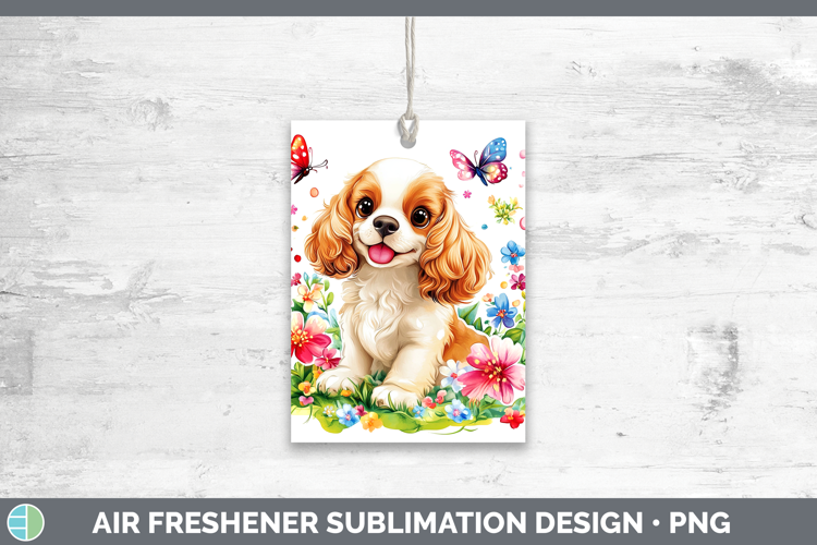 Dogs 01 Adorable Cocker Spaniel Air Freshener Sublimation Ca