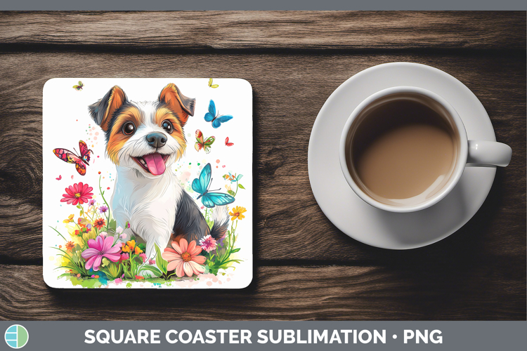 GorgeousDogs 01 Adorable Square Coaster design.