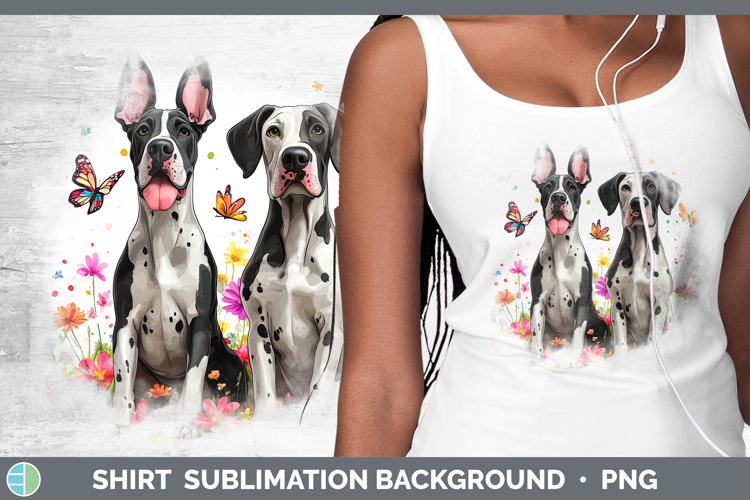 Dogs 01 Adorable Great Dane Shirt Sublimation Background Des