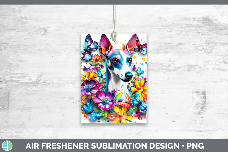 Dogs 01 Adorable Greyhound Air Freshener Sublimation Car Fre