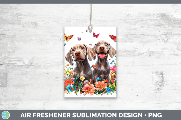 Dogs 01 Adorable Weimaraner Air Freshener Sublimation Car Fr