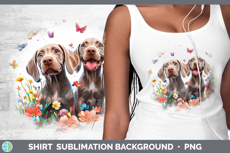 Dogs 01 Adorable Weimaraner Shirt Sublimation Background Des