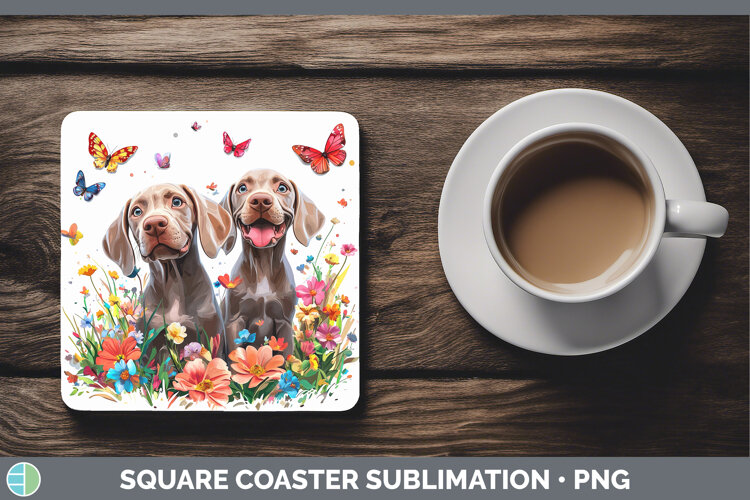 GorgeousDogs 01 Adorable Square Coaster design.