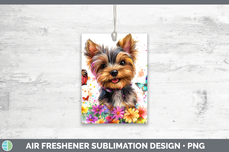 Dogs 01 Adorable Yorkshire Terrier Air Freshener Sublimation