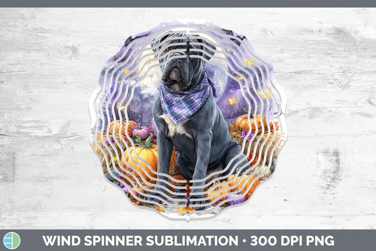 GorgeousDogs 01 Bandana Halloween Wind Spinner design.