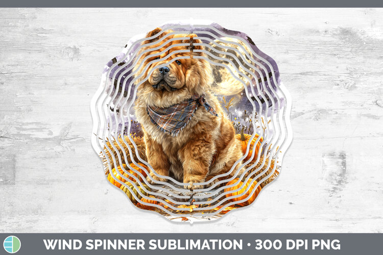 GorgeousDogs 01 Bandana Halloween Wind Spinner design.