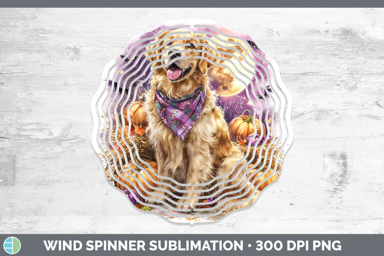 GorgeousDogs 01 Bandana Halloween Wind Spinner design.