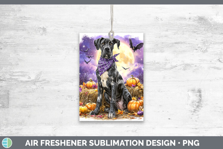 GorgeousDogs 01 Bandana Halloween Air Freshener design.