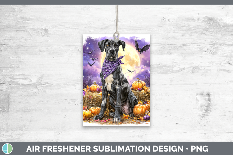 Dogs 01 Bandana Halloween Great Dane Air Freshener Sublimati