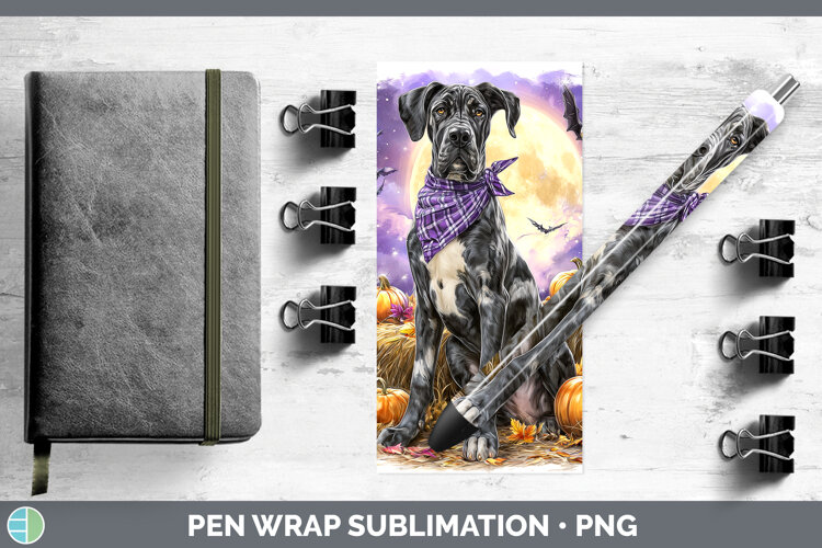 GorgeousDogs 01 Bandana Halloween Pen Wrap design.