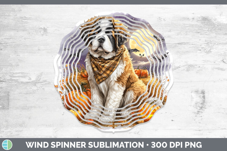 GorgeousDogs 01 Bandana Halloween Wind Spinner design.