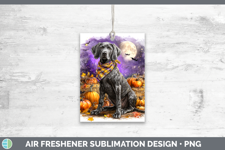 Dogs 01 Bandana Halloween Weimaraner Air Freshener Sublimati