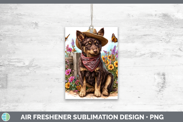 Australian Kelpie Air Freshener Dogs 01 Bandana Summer Subli