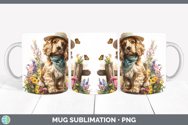 GorgeousDogs 01 Bandana Summer Mug Wrap design.