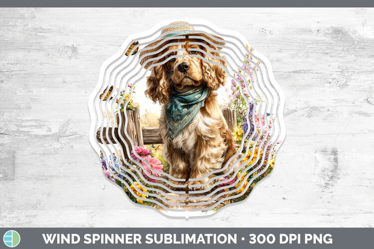 GorgeousDogs 01 Bandana Summer Wind Spinner design.