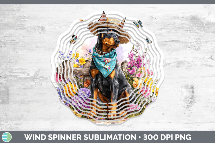 GorgeousDogs 01 Bandana Summer Wind Spinner design.