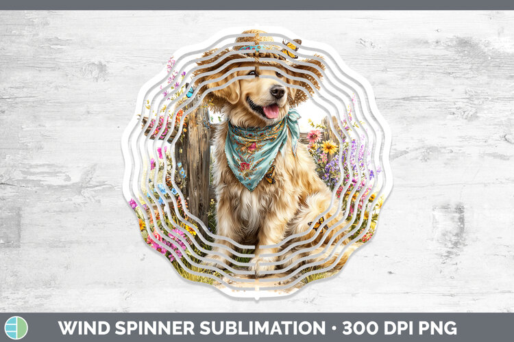 GorgeousDogs 01 Bandana Summer Wind Spinner design.