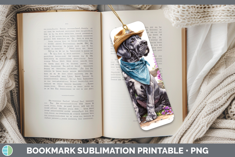 Great Dane Bookmark Dogs 01 Bandana Summer Sublimation Print