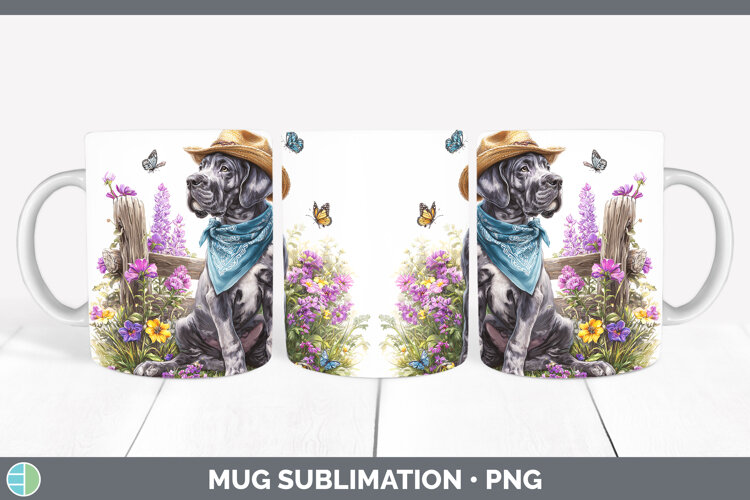 GorgeousDogs 01 Bandana Summer Mug Wrap design.