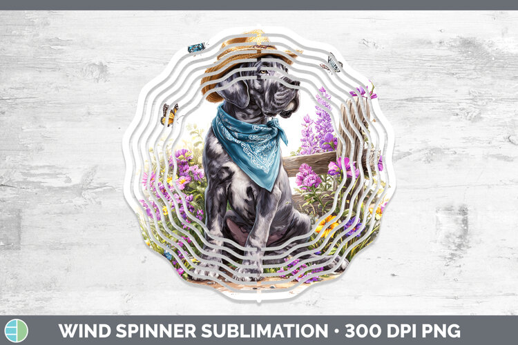 GorgeousDogs 01 Bandana Summer Wind Spinner design.