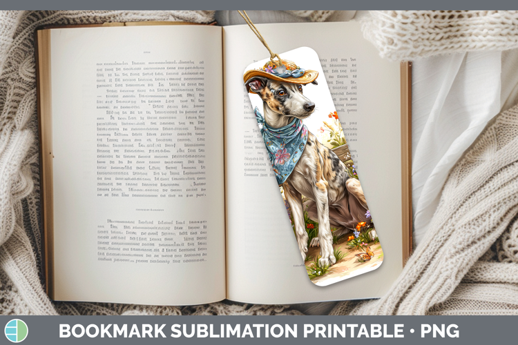 Greyhound Bookmark Dogs 01 Bandana Summer Sublimation Printa