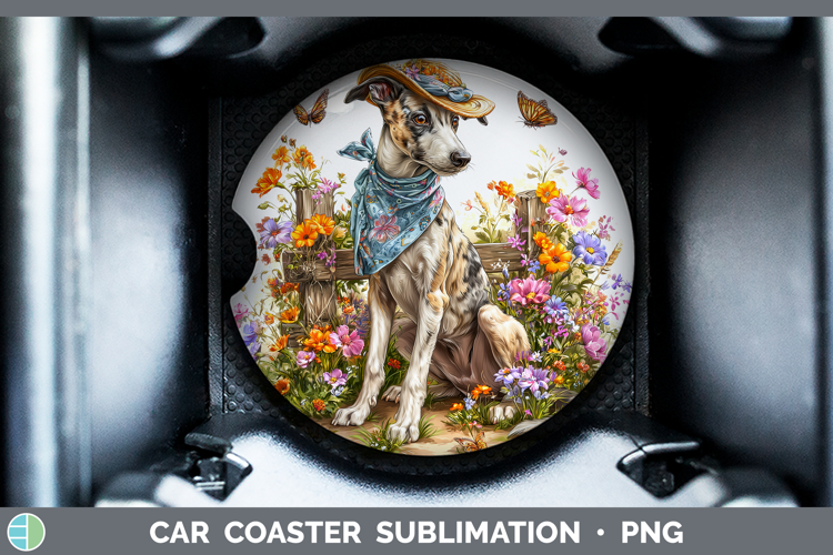 Greyhound Car Coaster Dogs 01 Bandana Summer Sublimation De