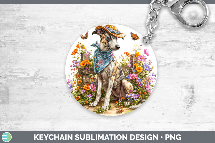 GorgeousDogs 01 Bandana Summer Keychain design.
