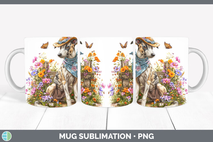 GorgeousDogs 01 Bandana Summer Mug Wrap design.