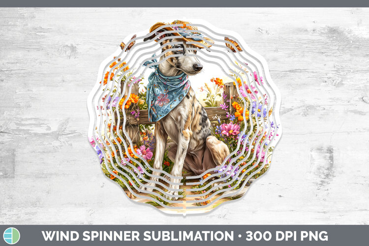 GorgeousDogs 01 Bandana Summer Wind Spinner design.