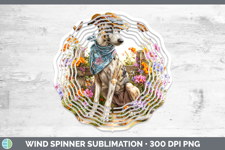 Greyhound Wind Spinner Dogs 01 Bandana Summer Sublimation Sp