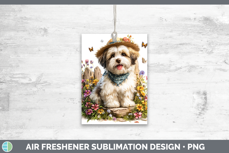 Lhasa Apso Air Freshener Dogs 01 Bandana Summer Sublimation