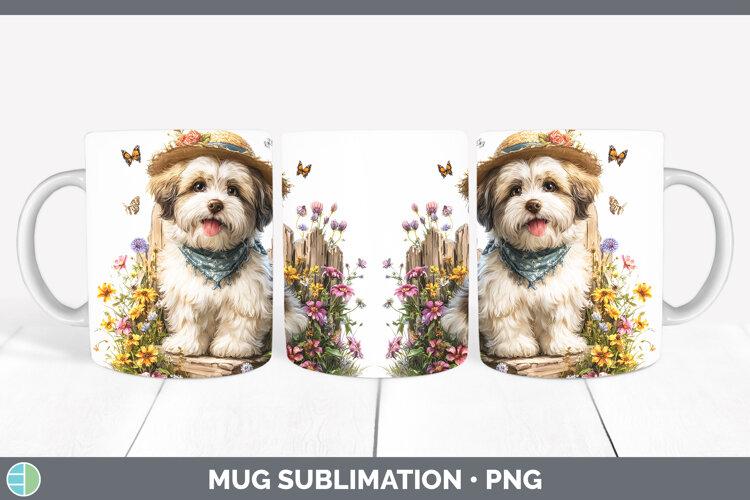 GorgeousDogs 01 Bandana Summer Mug Wrap design.
