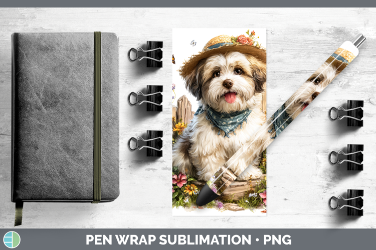 Lhasa Apso Pen Wrap Dogs 01 Bandana Summer Sublimation Pen D