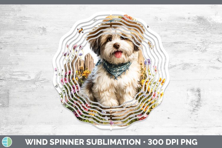 GorgeousDogs 01 Bandana Summer Wind Spinner design.