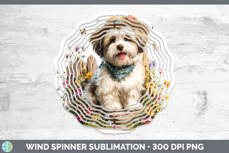 Lhasa Apso Wind Spinner Dogs 01 Bandana Summer Sublimation S