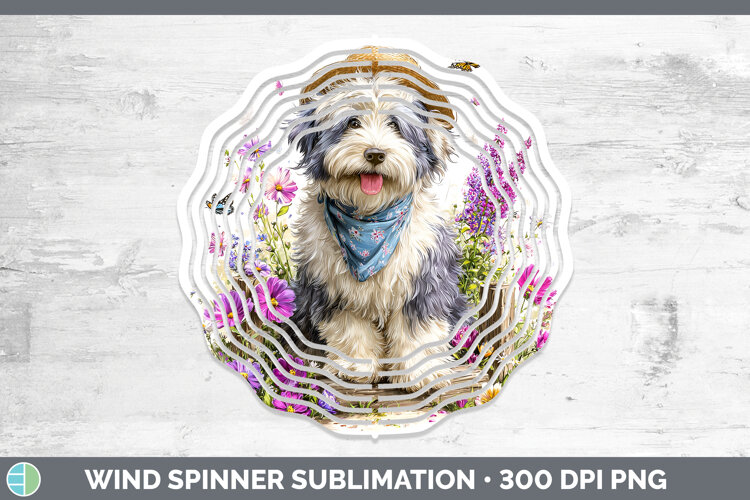 GorgeousDogs 01 Bandana Summer Wind Spinner design.